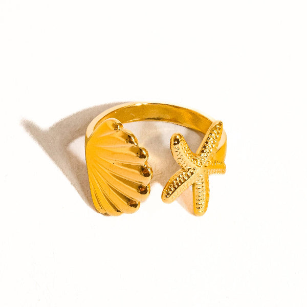 Étoilé Star and Shell Ring