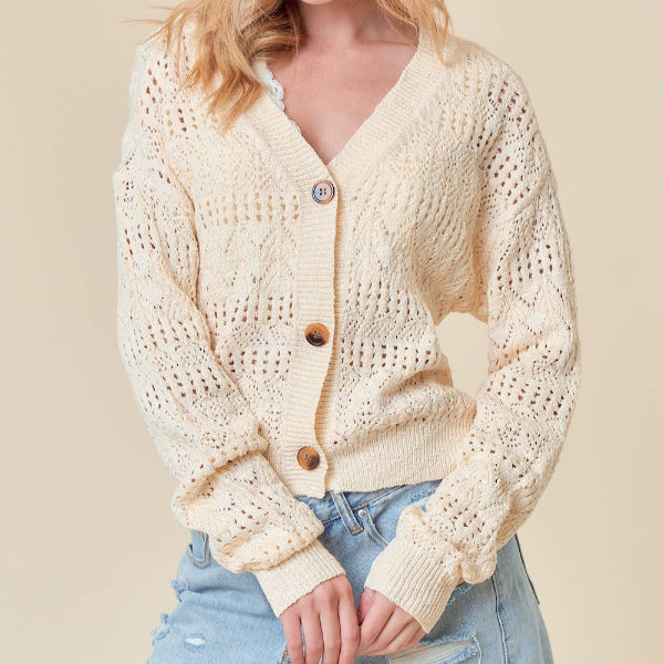Straight to the Pointelle Cardigan