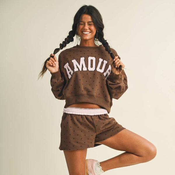 Amour Polka Dot Sweatshirt