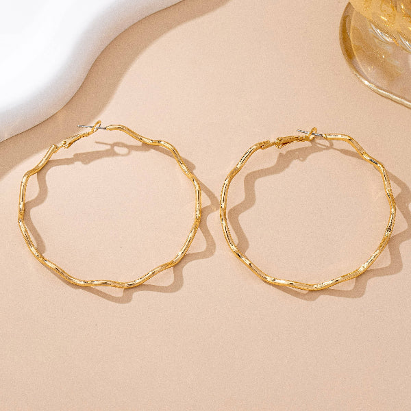 Big Wave Hoop Earrings