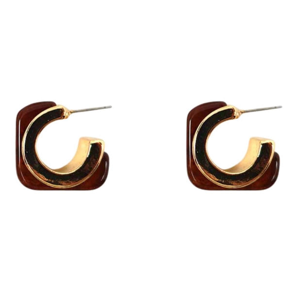 Square Turtle Earrings