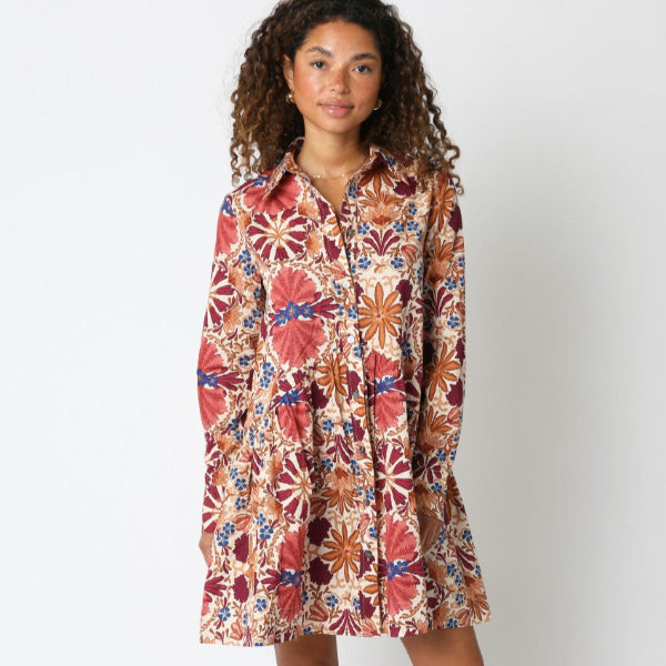 Daisy Floral Button Dress