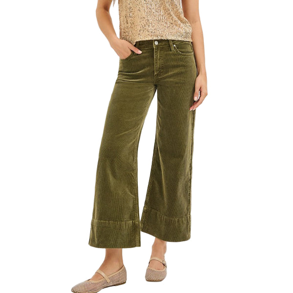 HR Crop Wide Corduroy Pants