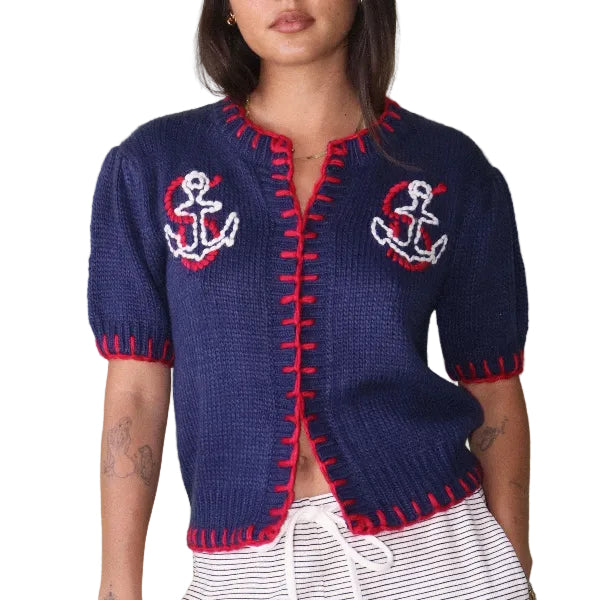 Anchor Shortie Cardigan