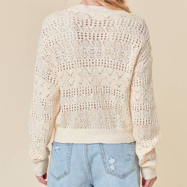Straight to the Pointelle Cardigan