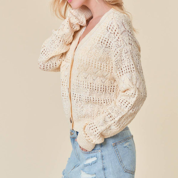Straight to the Pointelle Cardigan