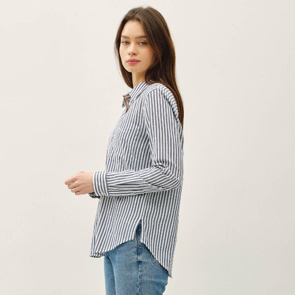 Classic Stripe Button Down