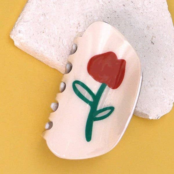 Floral Claw Clip