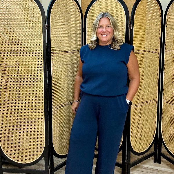 Nancy Navy Pants