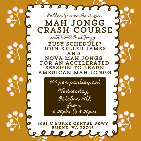 American Mah Jongg 101 Crash Course OCT 14th