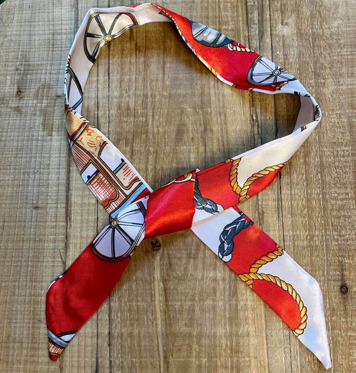 Red Sailor Neck Scarf