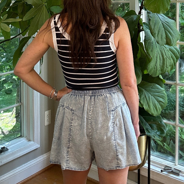 Go With the Flow Denim Shorts