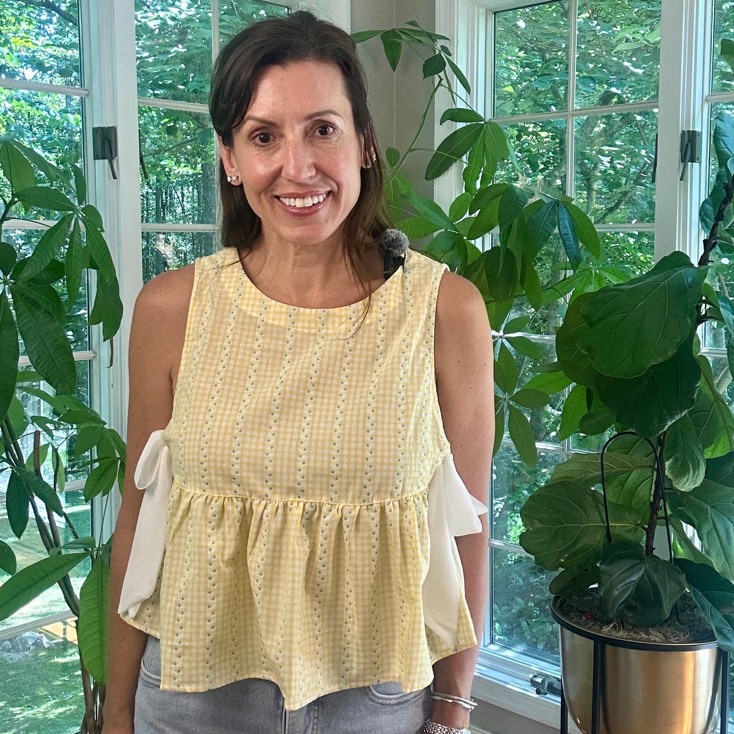 Sky Meadow Peplum Top