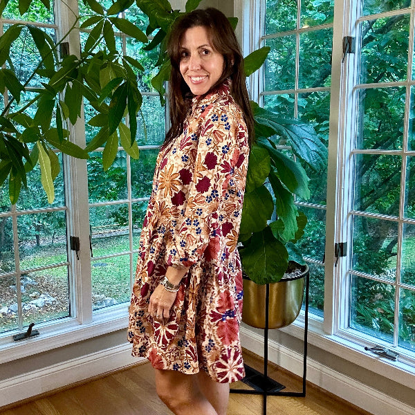 Daisy Floral Button Dress