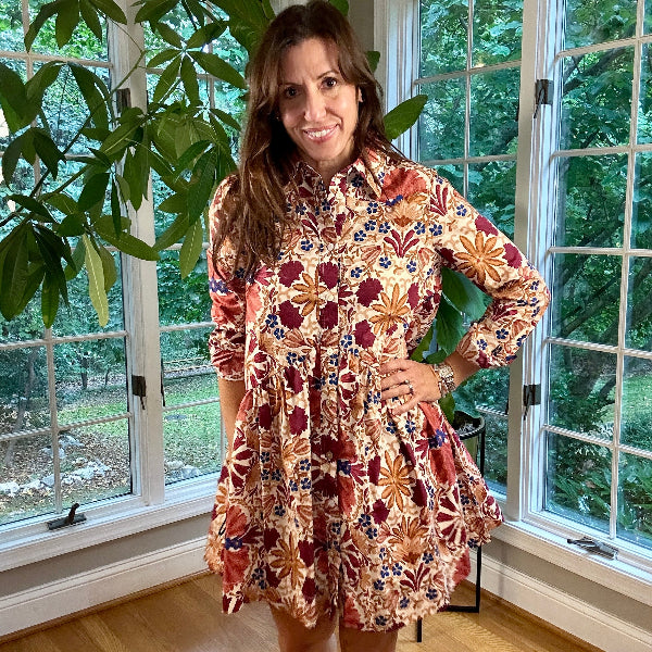 Daisy Floral Button Dress