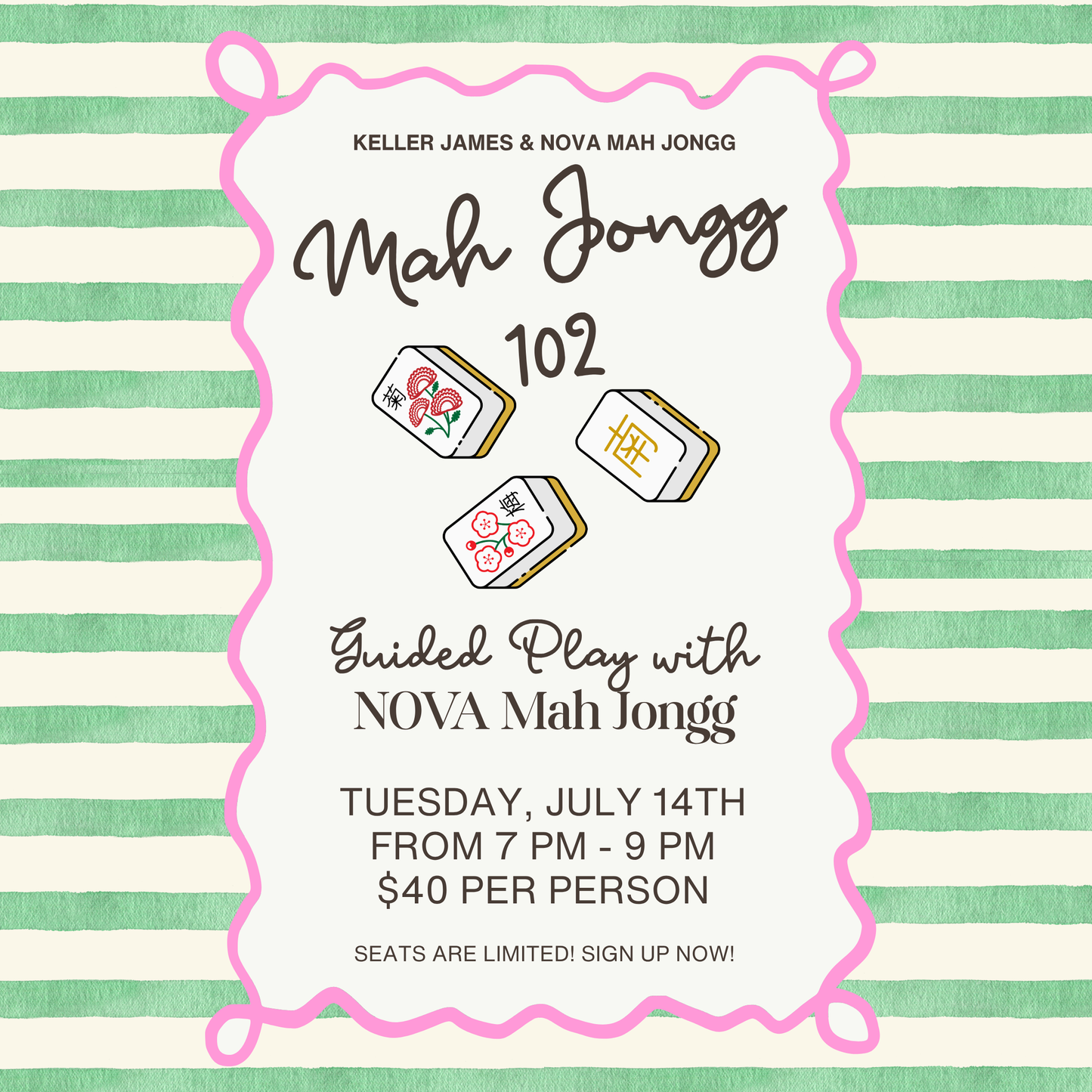 Mah Jongg 102 JULY 14TH
