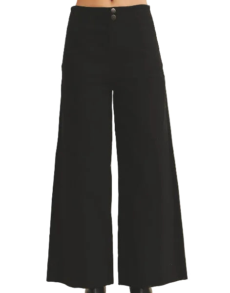Essential Wide Leg Pants BLK