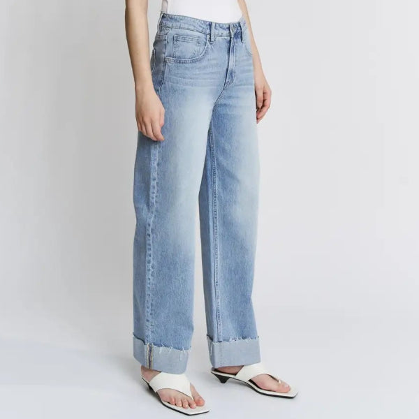 Cuffed Slight Barrel Denim