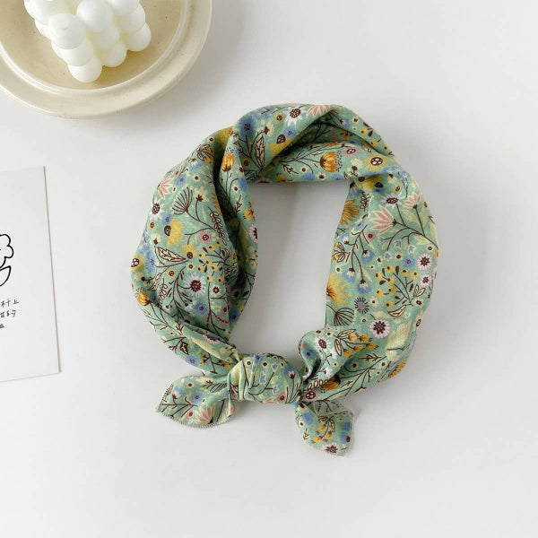Sage Floral Bandana Scarf