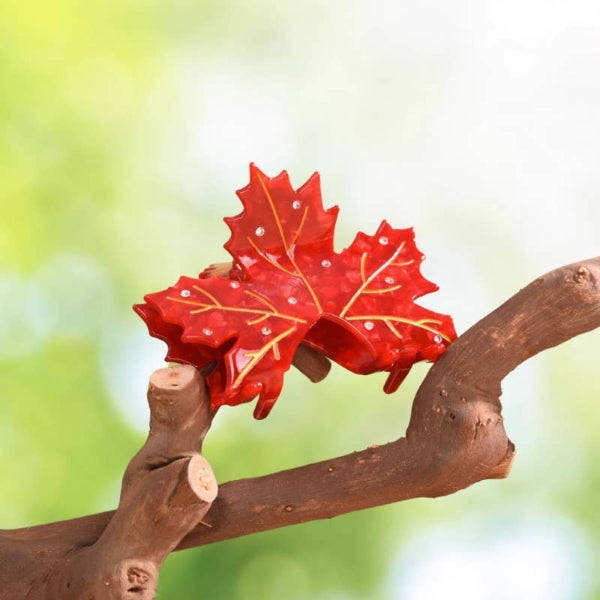 Fall Leaf Claw Clip