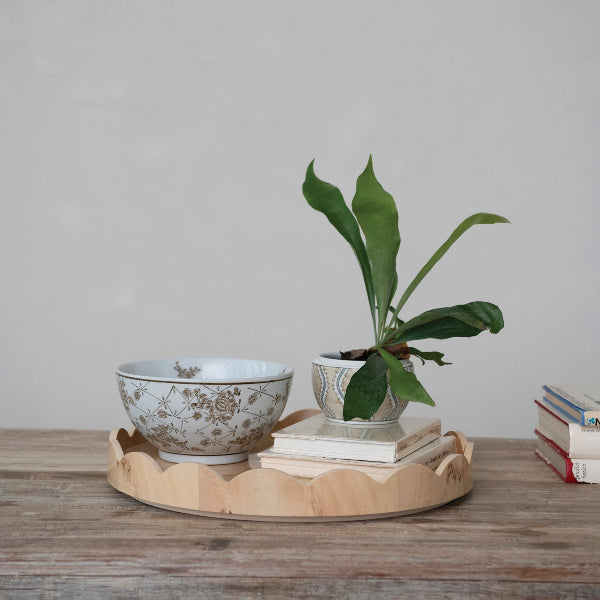 Scalloped Edge Lazy Susan