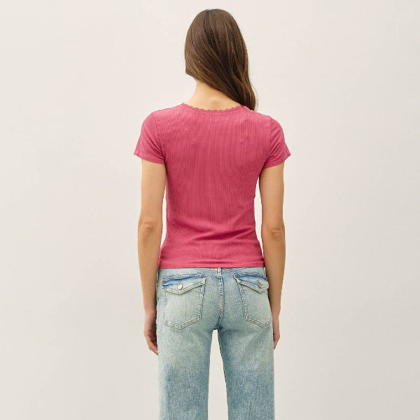 Little Lace Scoop Neck Top