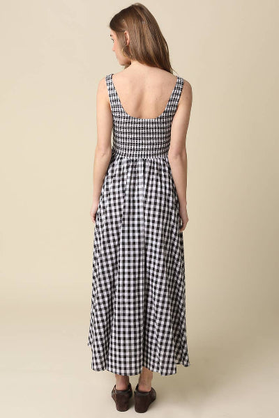Maren Gingham Maxi Dress