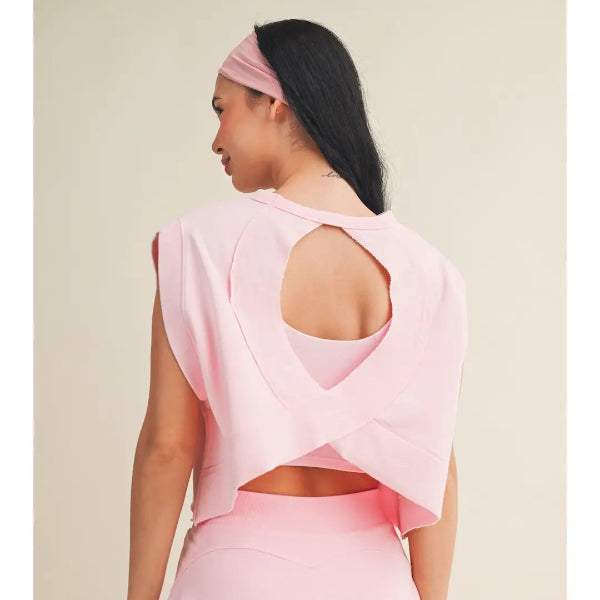 Sporty Open Back Top