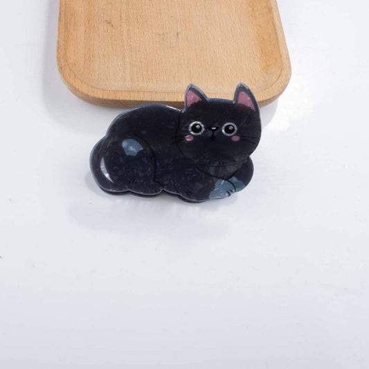 Black Cat Hair Clip