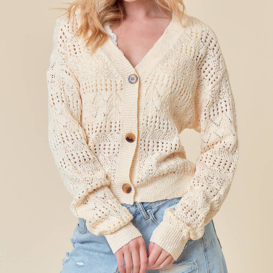 Straight to the Pointelle Cardigan