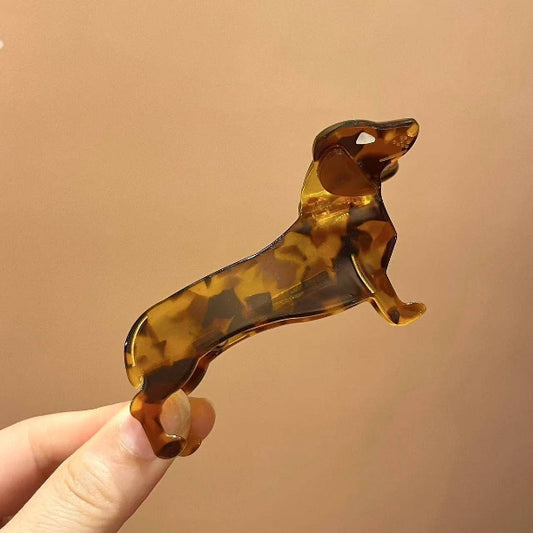 Brown Weiner Dog Clip