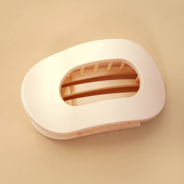 Jumbo Lay Flat Oval Hair Claw Clips