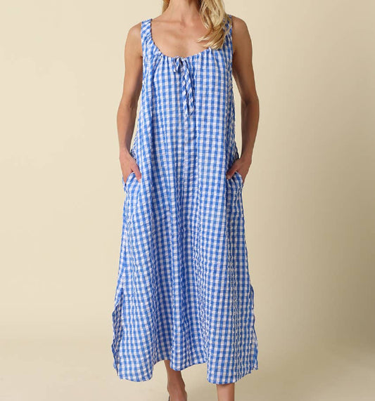 Lyla Gingham Maxi Dress
