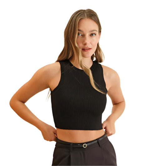 Midnights Sweater Knit Crop Top