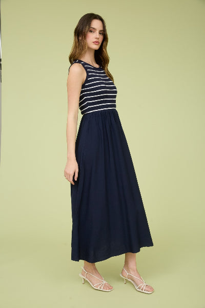 Navy Mixer Dress