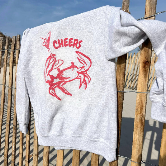 Crab Martini Cheers Sweatshirt