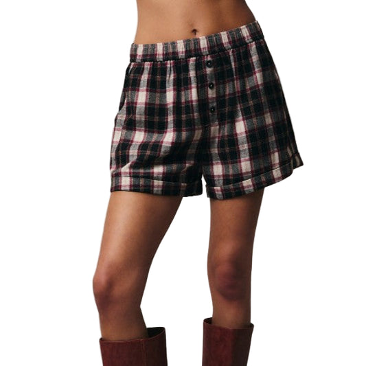 Berry Plaid Boxers