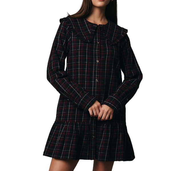 Midnight Plaid Dress