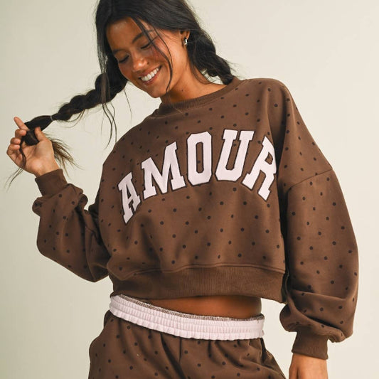Amour Polka Dot Sweatshirt