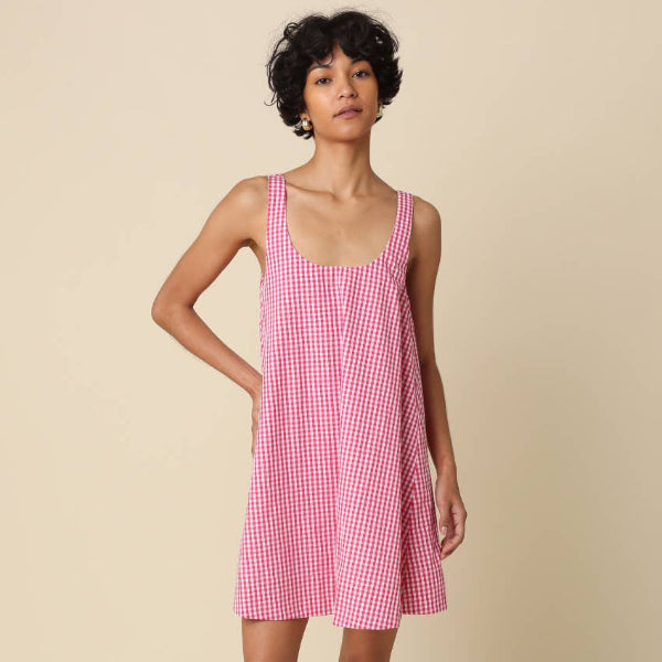 Andrea Gingham Mini Dress