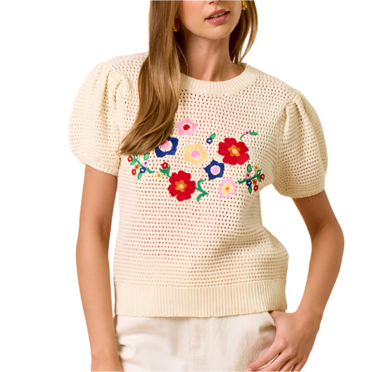 Nanny's Flower Sweater