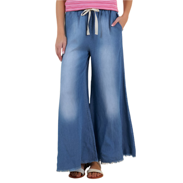 Wide Leg Denim Pants