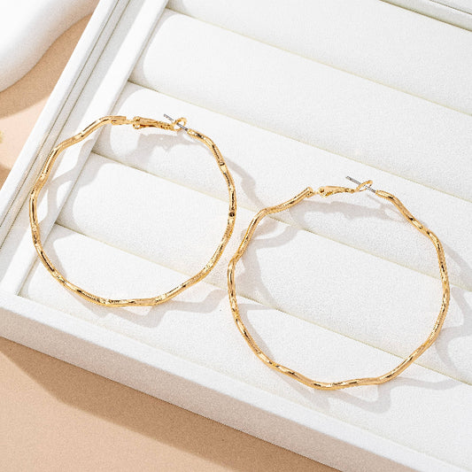 Big Wave Hoop Earrings