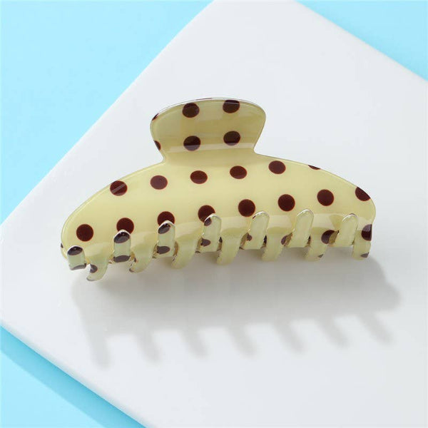 Retro Polka Dot Hair Claw