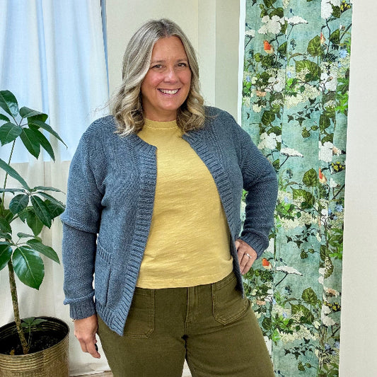 Minerally Teal Cardigan