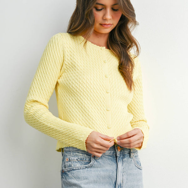 Mini Cable Cardigan