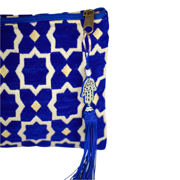 Blue Geometric Party Purse