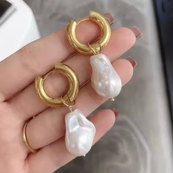 Little Bit of Pearl Drop Earrings