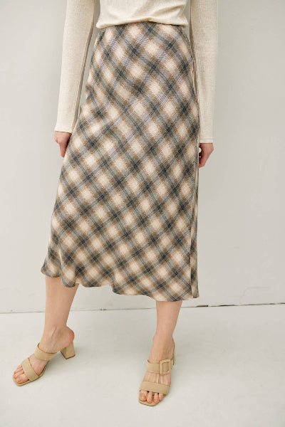 Tartan Flowy Skirt