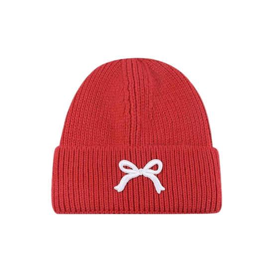 Red Bow Beanie